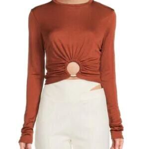 CULT GAIA Women's Chloe O-Ring Crop Top - XS - NWT